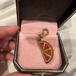 Juicy Couture C slice orange slice charm